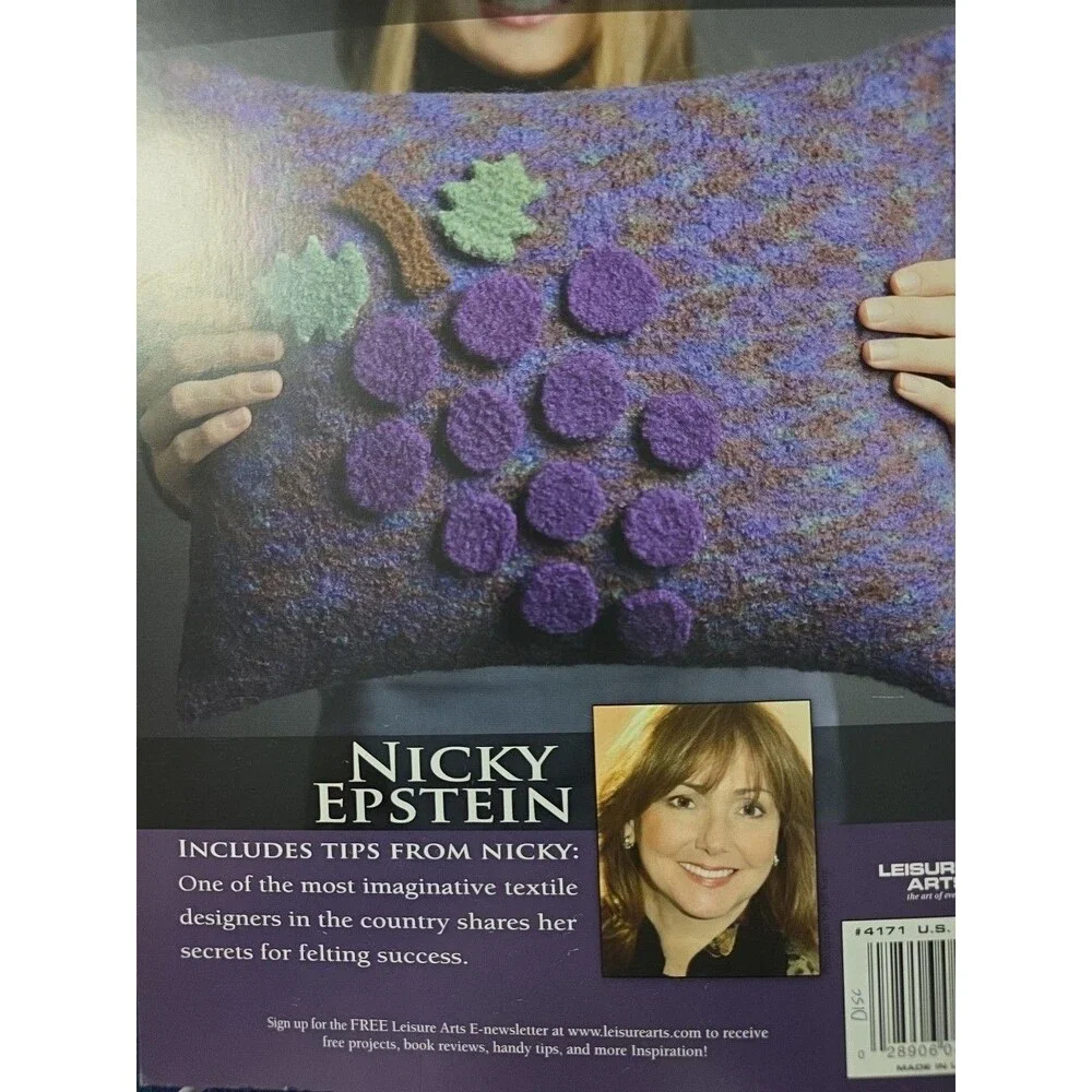 Leisure Arts Nicky Epstein's Beginner's Guide to Felting 8 Knit Patterns